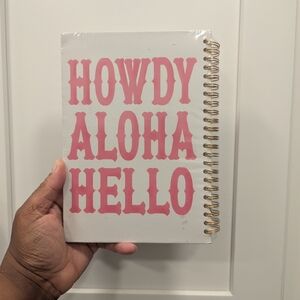 Howdy Aloha Hello Spiral Notebook